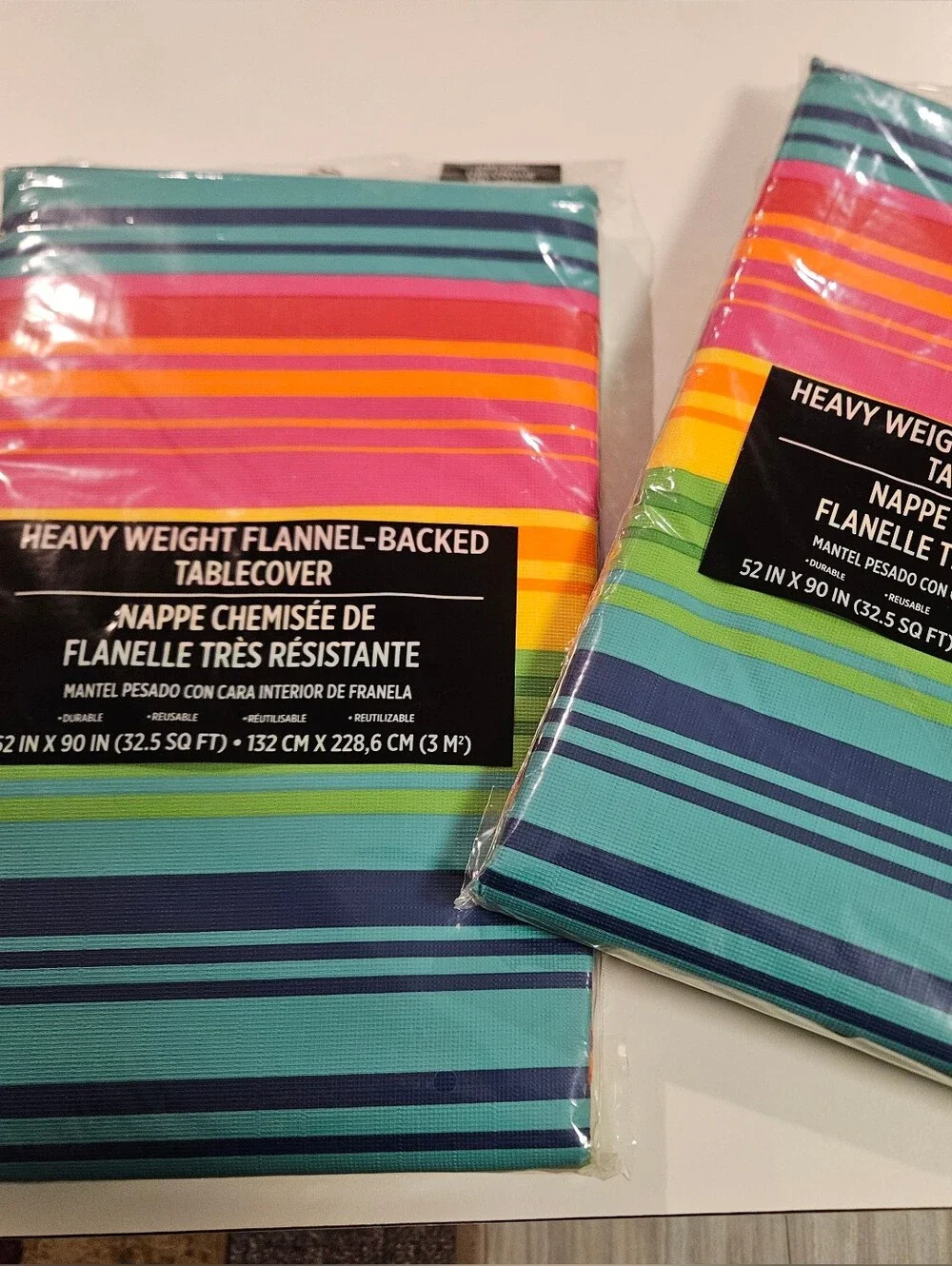 Summer Heavy Weight Reusable Picnic Table Cover NWT